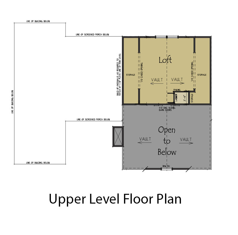 Upper floor plan